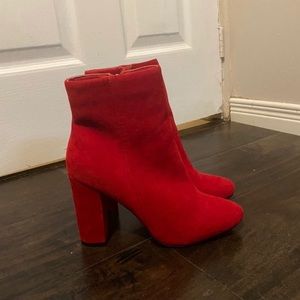Bright Red Booties